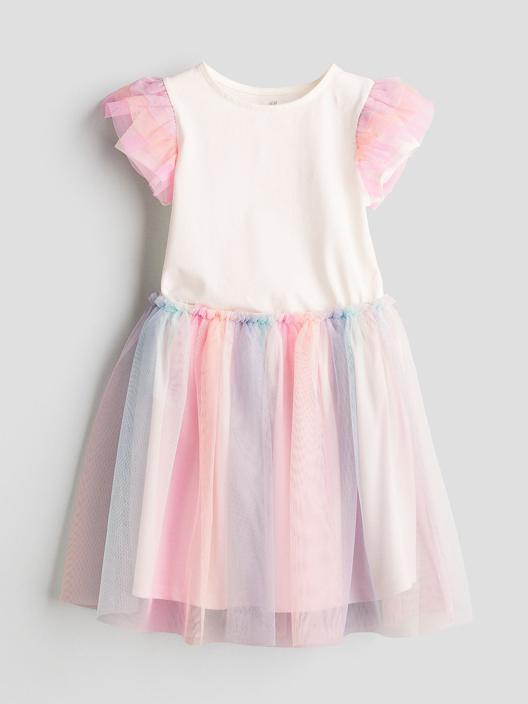 

H&M Girls 2-Piece Top And Tulle Skirt Set, White