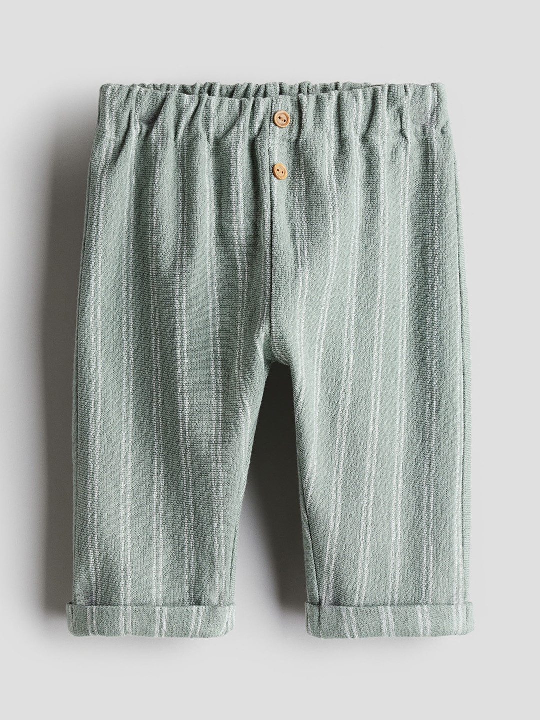 

H&M Boys Cotton Terry Joggers, Green