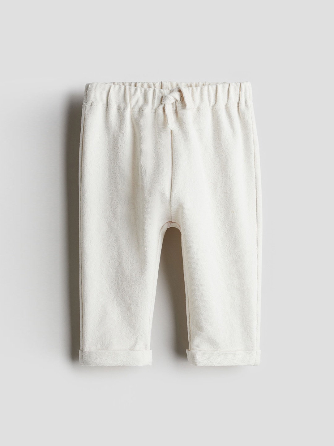 

H&M Girls Pure Cotton Terry Joggers, White