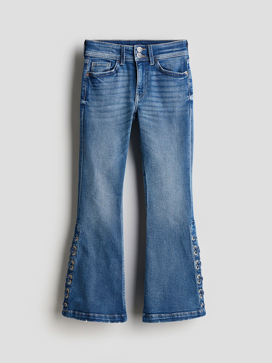 

H&M Girls Flared Leg Jeans, Blue
