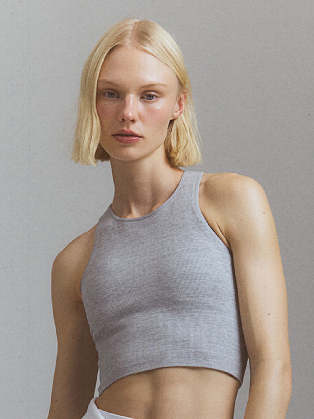 

H&M DryMove Medium Support Sports bra, Grey