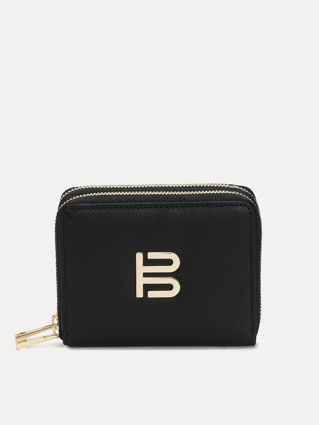 

BAGATT Capua Leather Zip Around Wallet, Black