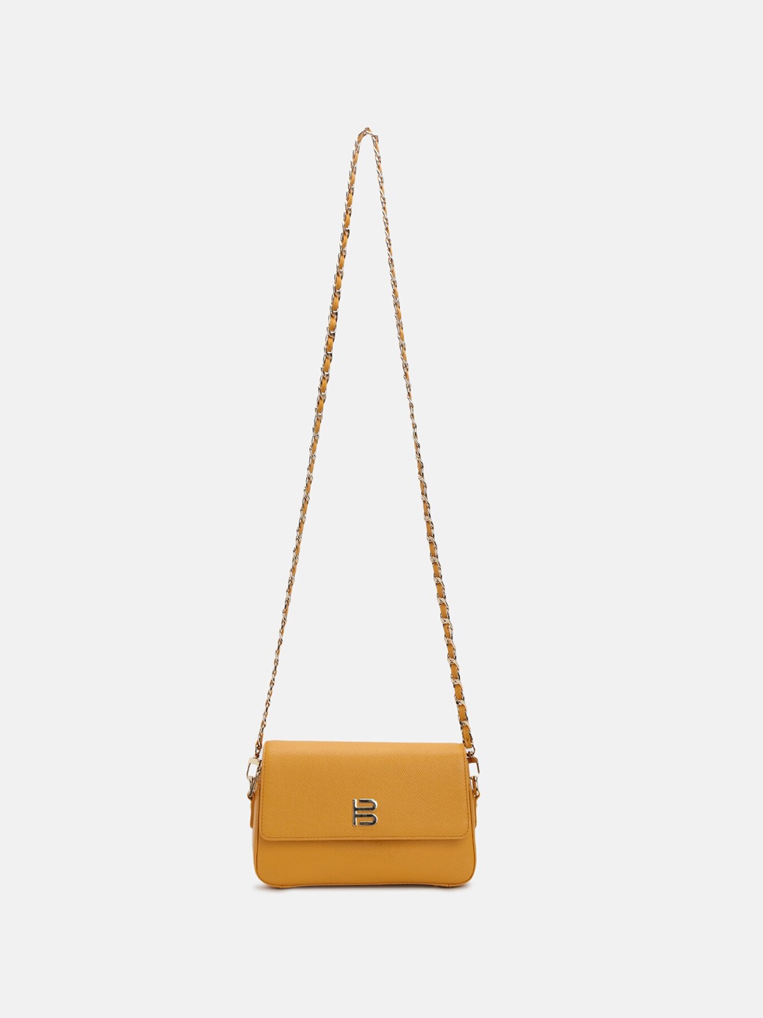 

BAGATT Campania Leather Structured Cross Body Bag, Yellow