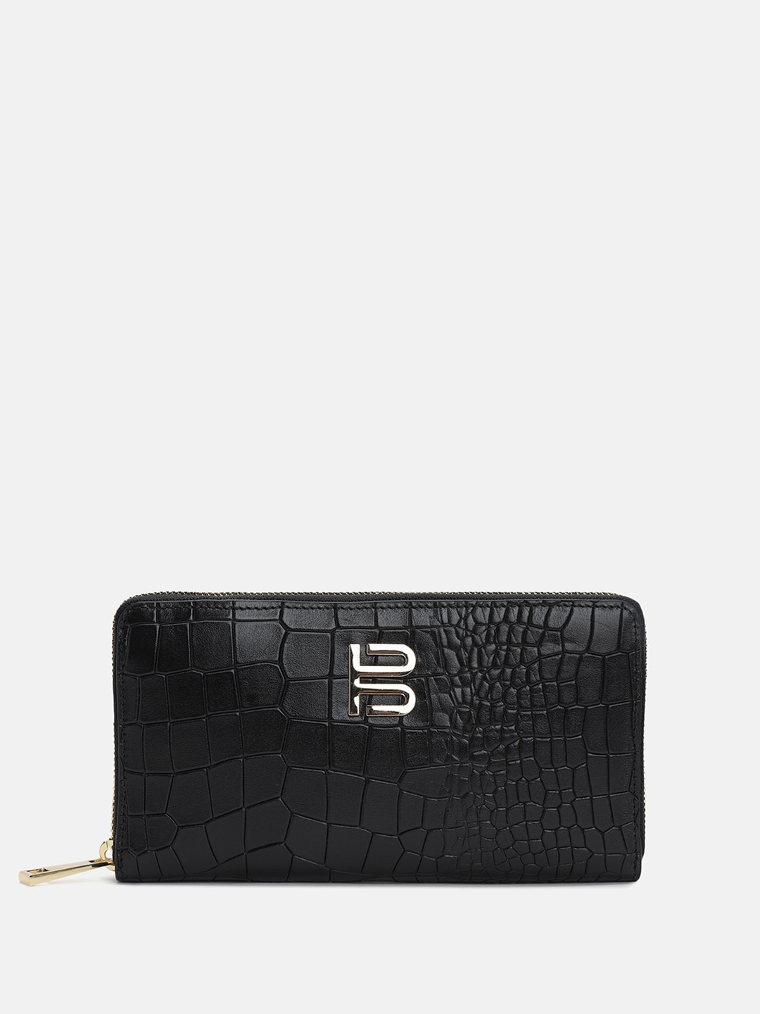 

BAGATT Cascina Textured Leather Structured Purse Clutch, Black