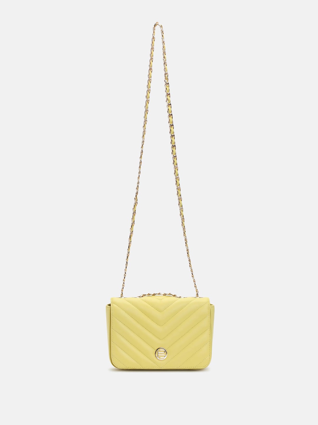 

BAGATT Campania Leather Structured Cross Body Bag, Yellow