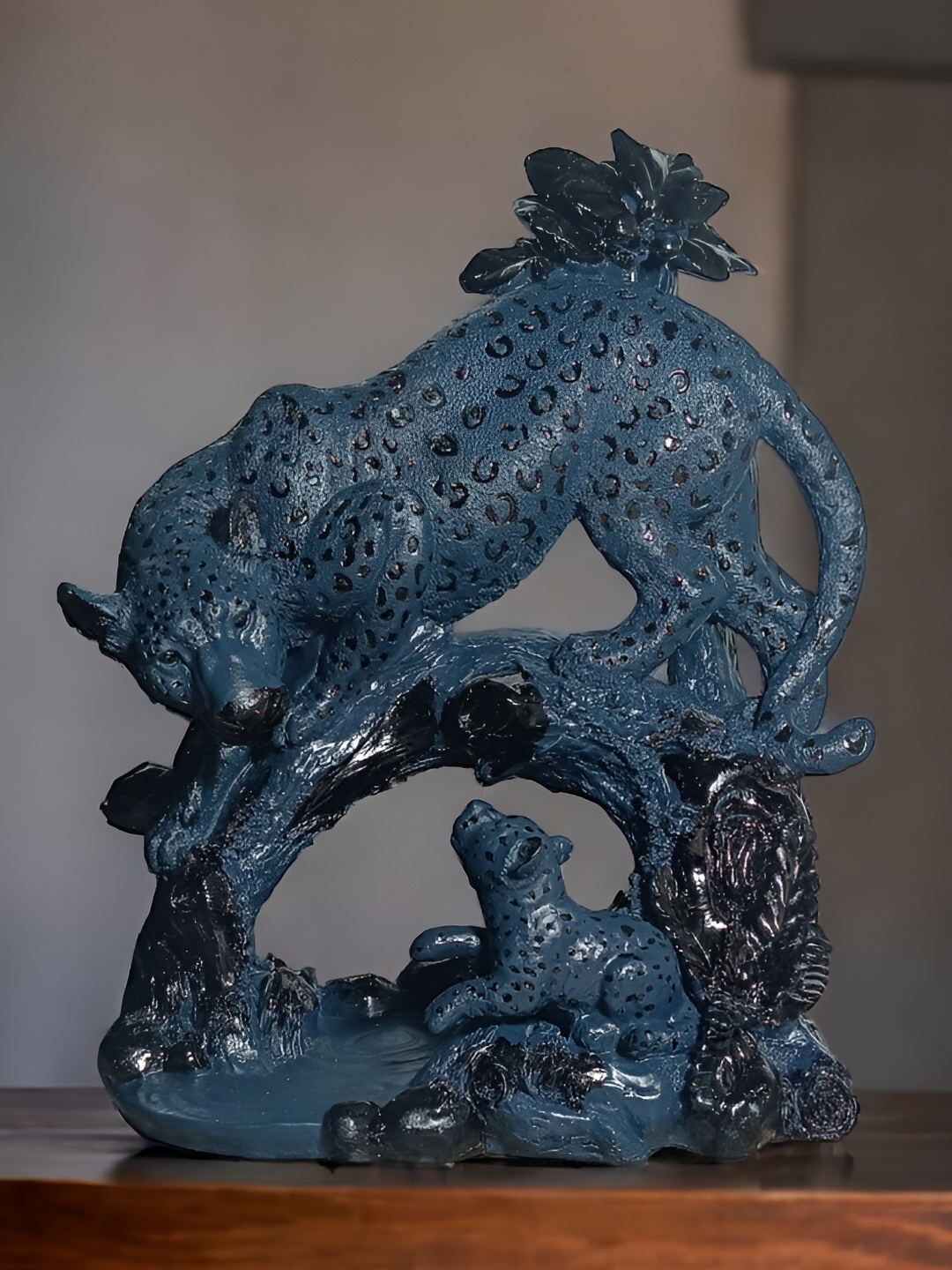 

SANKALAN CREATIONS Blue Animal Figurine Showpiece