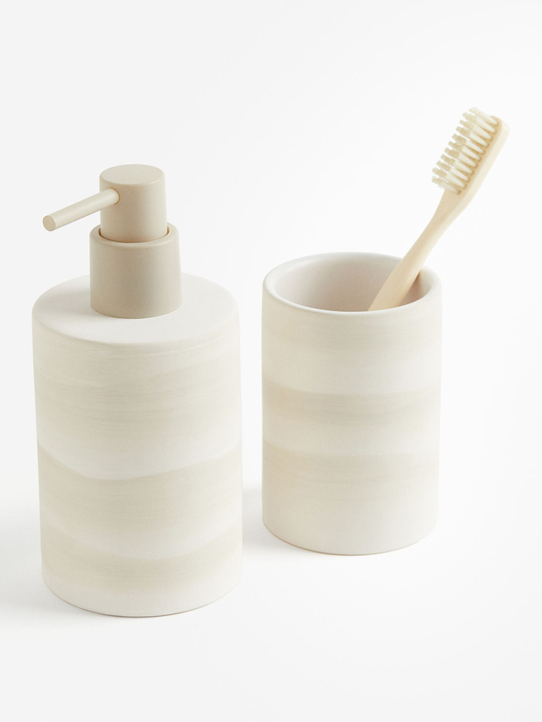 

H&M White Stoneware Soap Dispenser