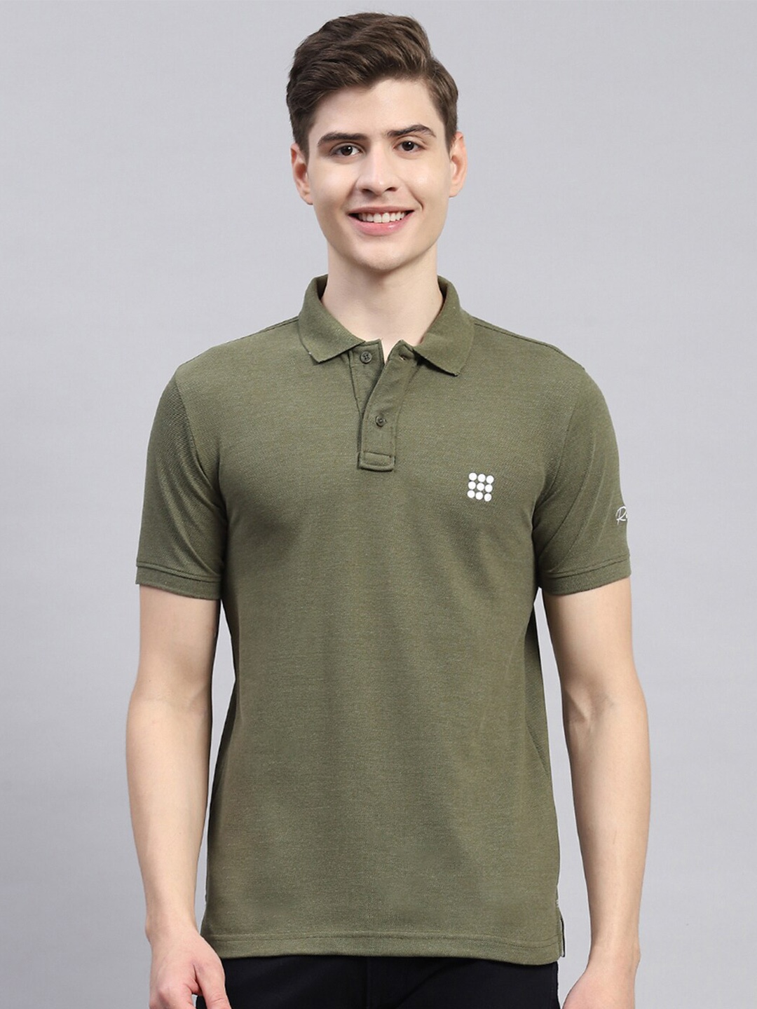 

rock.it Regular Fit Polo Collar T-shirt, Olive