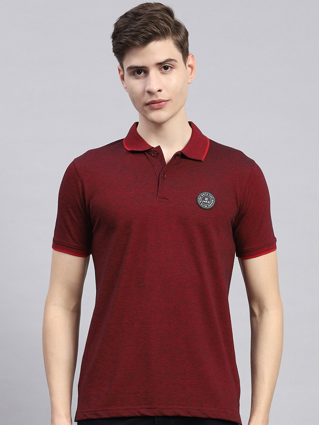 

rock.it Polo Collar T-shirt, Maroon