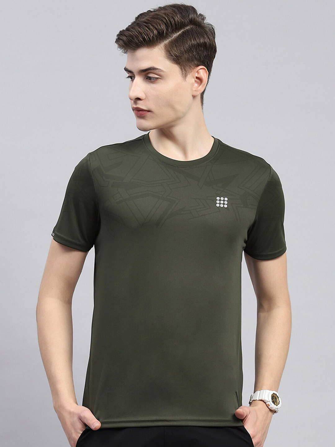 

rock.it Round Neck T-shirt, Olive