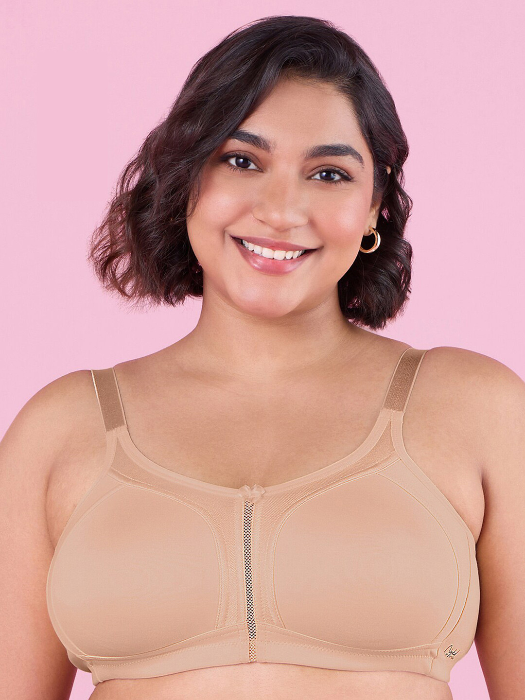 

Nykd Plus Size Full Coverage Everyday Bra With All Day Comfort, Nude
