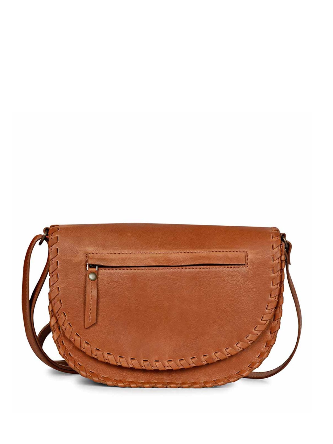 

Favore Textured Leather Sling Bag, Tan
