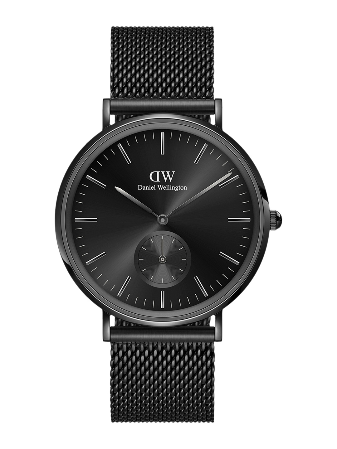 

Daniel Wellington Men Textured Dial Reset Time Analogue Watch DW00100714K, Black