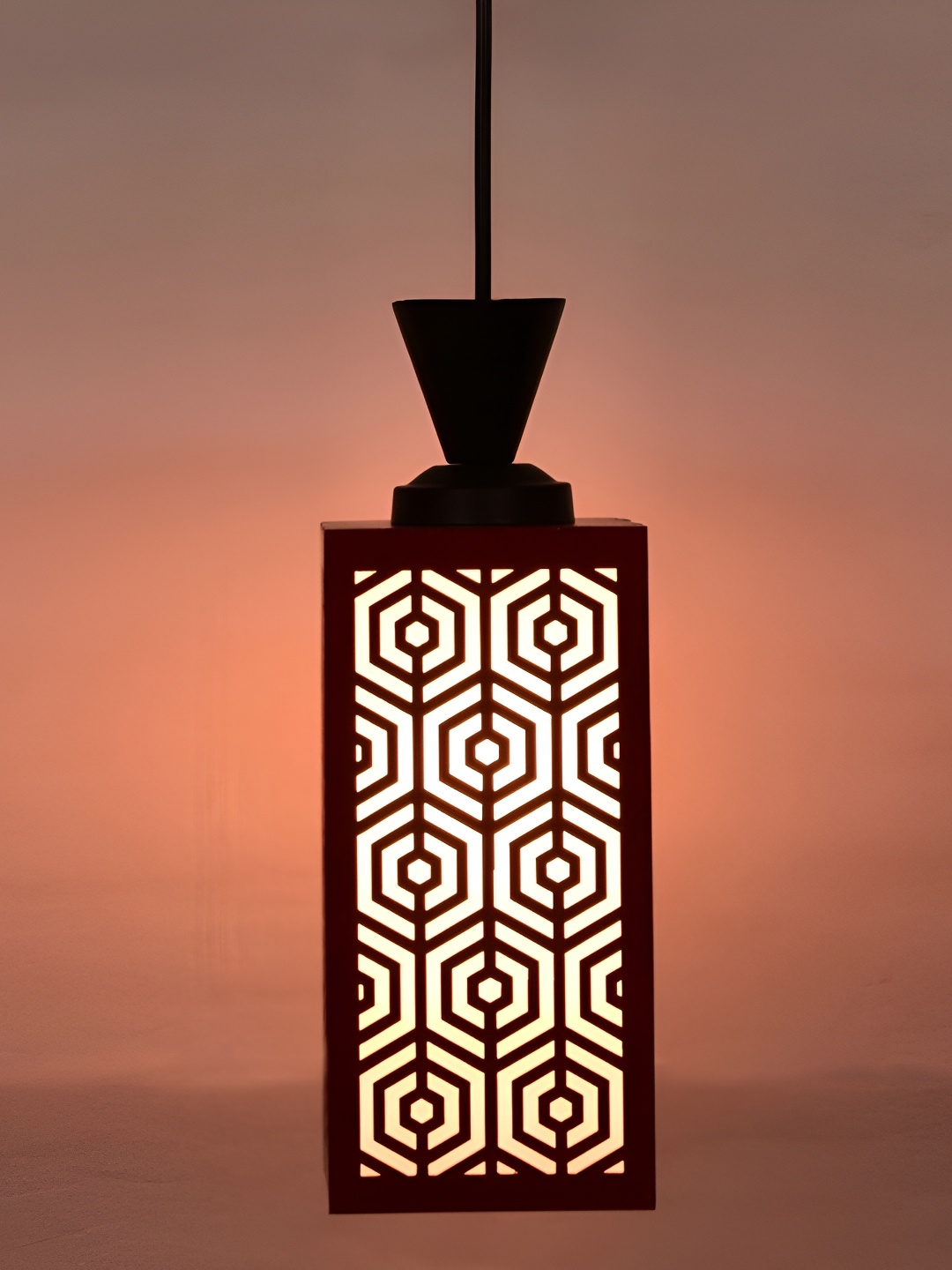 

Afast Red Textured Traditional Ceiling Lamp