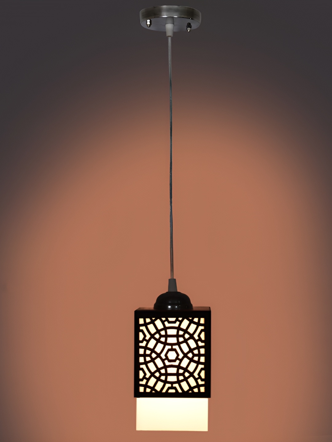 

Afast Brown 2 Pieces Textured Traditional Ceiling Lamp