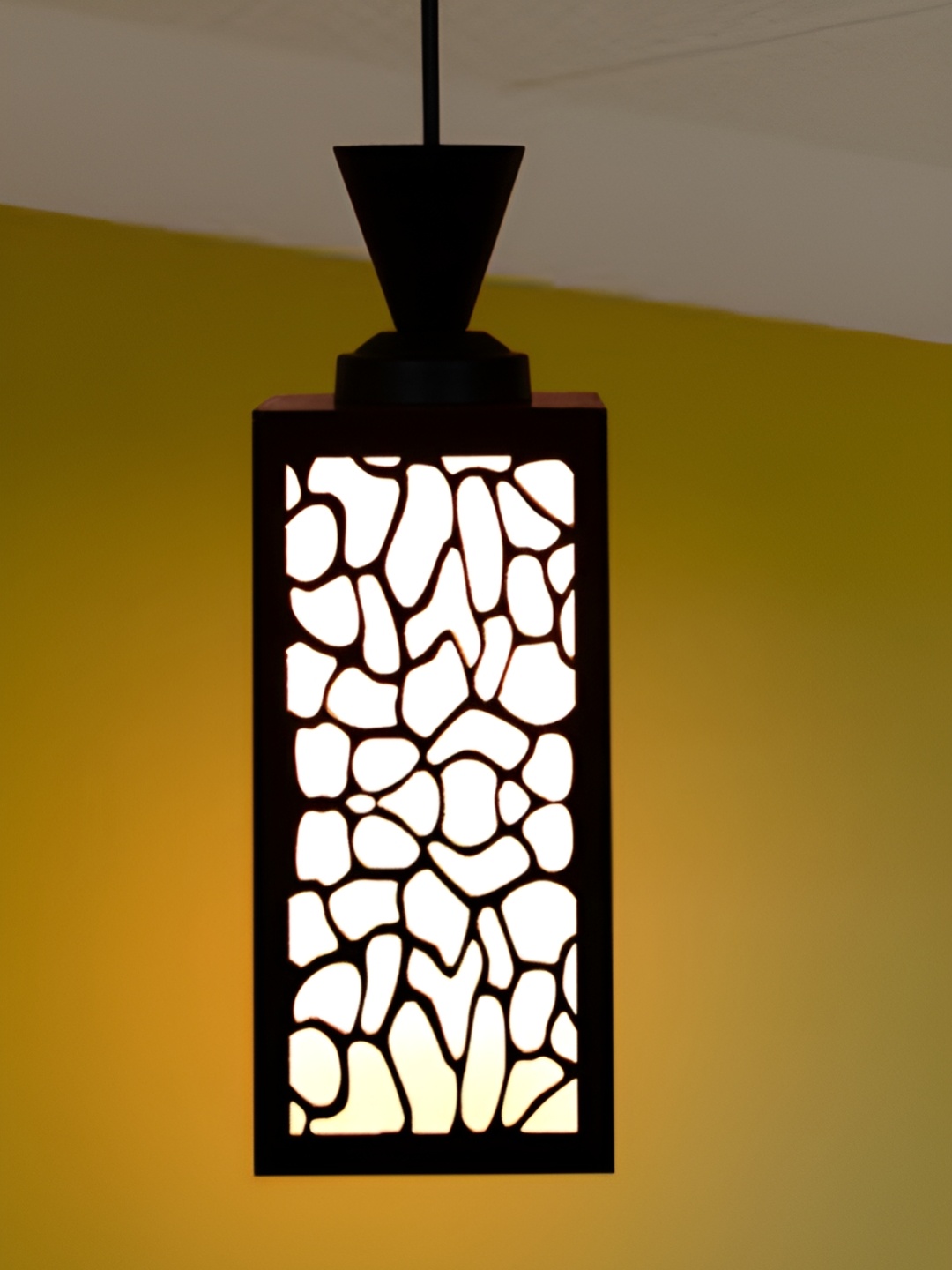 

Afast Brown & White Textured Contemporary Ceiling Lamp