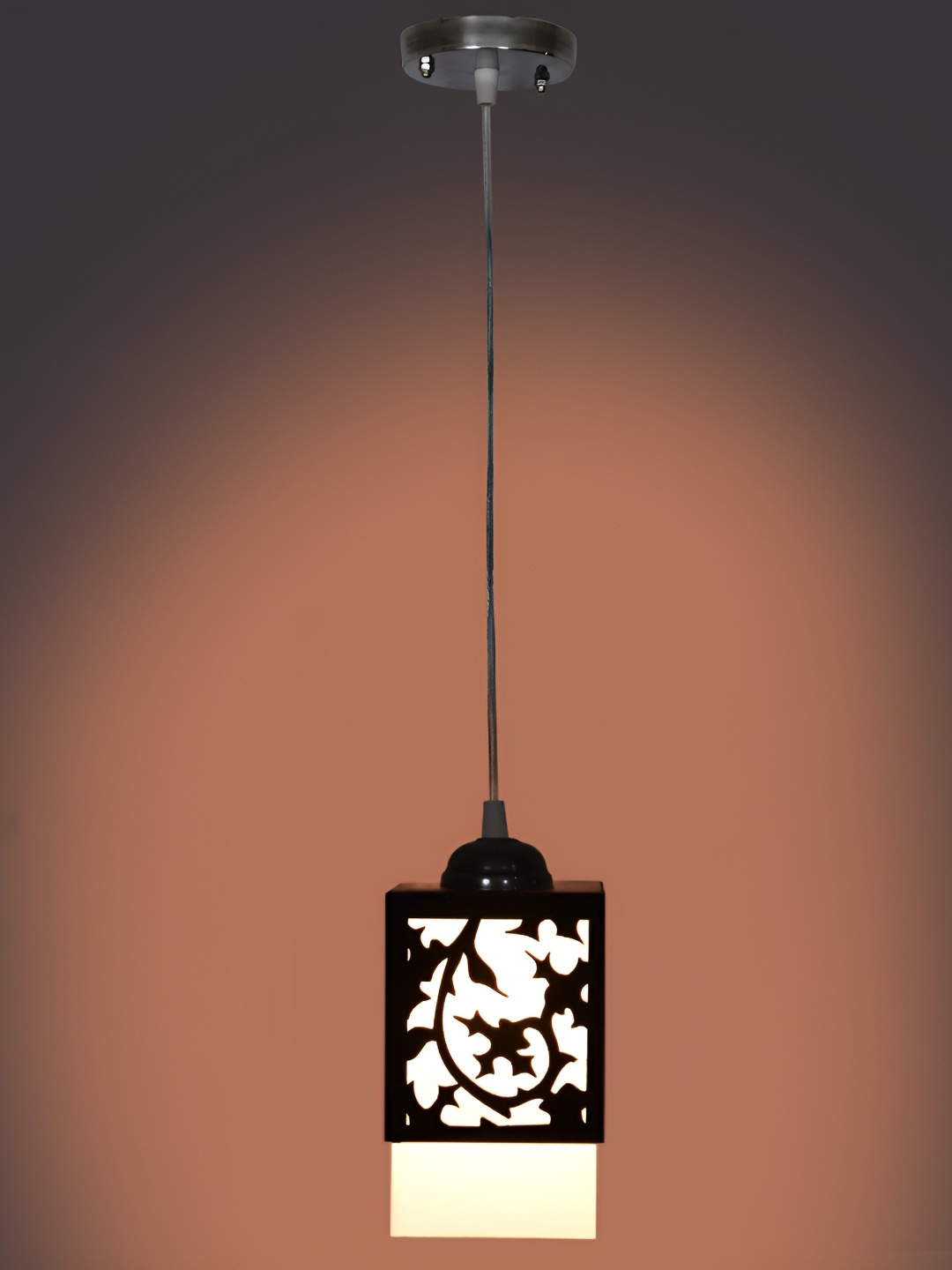 

Afast Brown & White Textured Wooden Traditional Ceiling Lamp