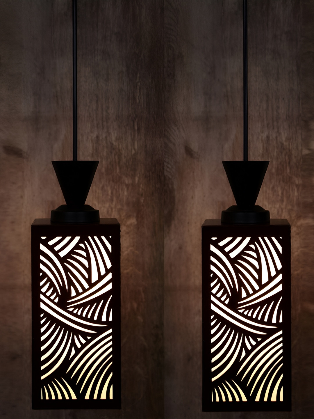 

Afast Brown Wooden Traditional Ceiling Lamp