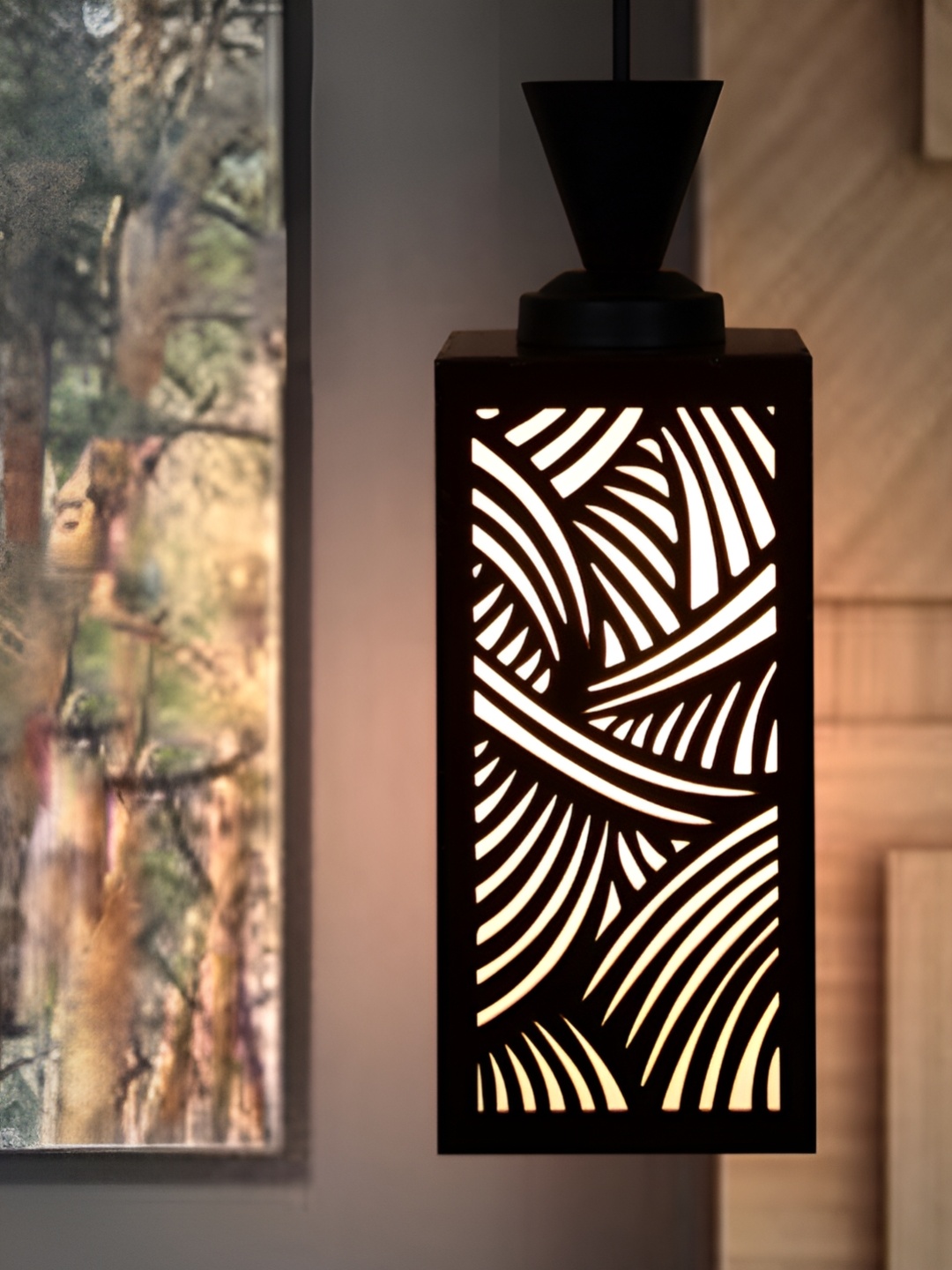 

Afast Brown Textured Traditional Ceiling Lamp