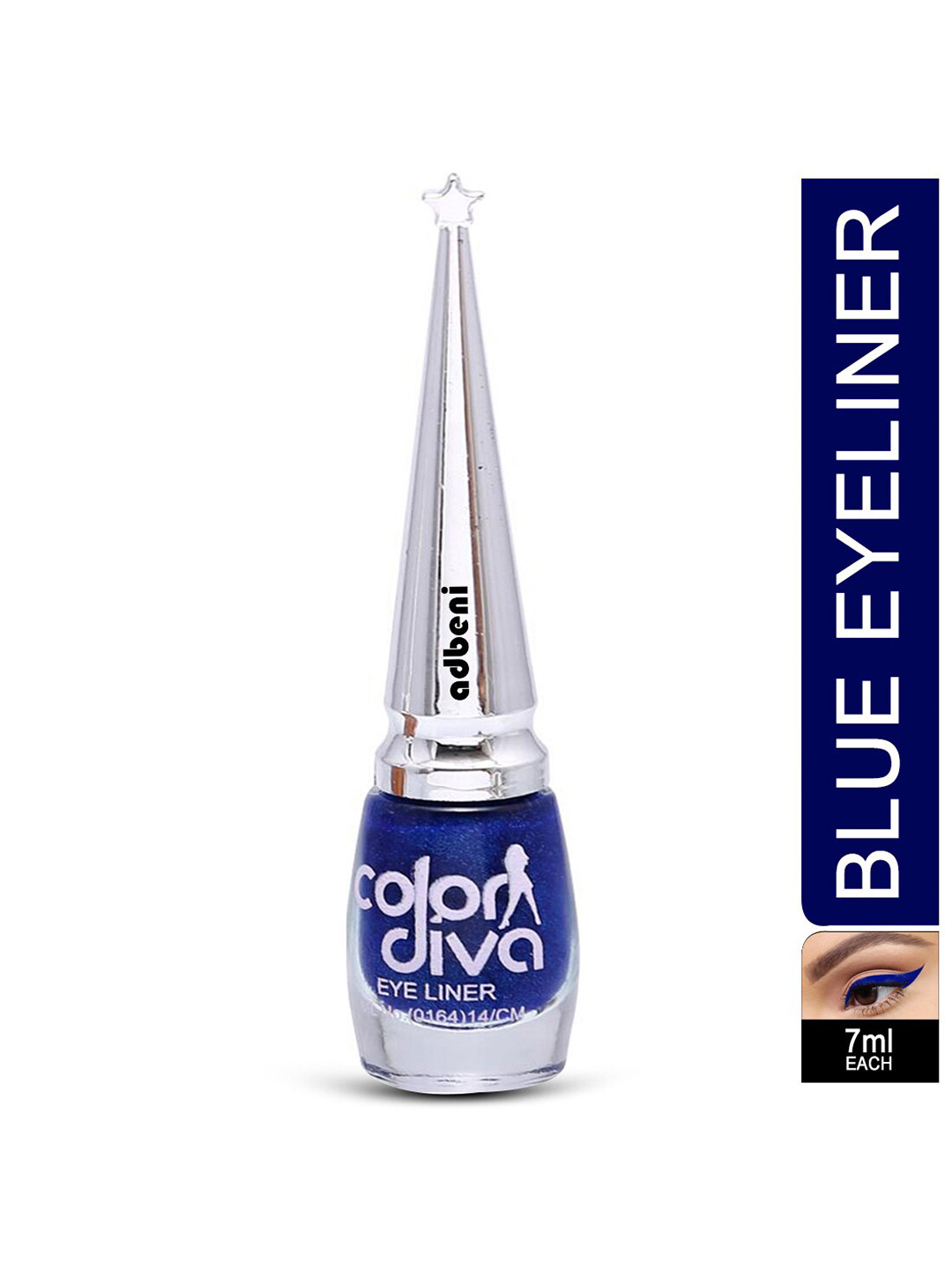 

Adbeni Color Diva Long Lasting Liquid Eyeliner - 7ml - Blue