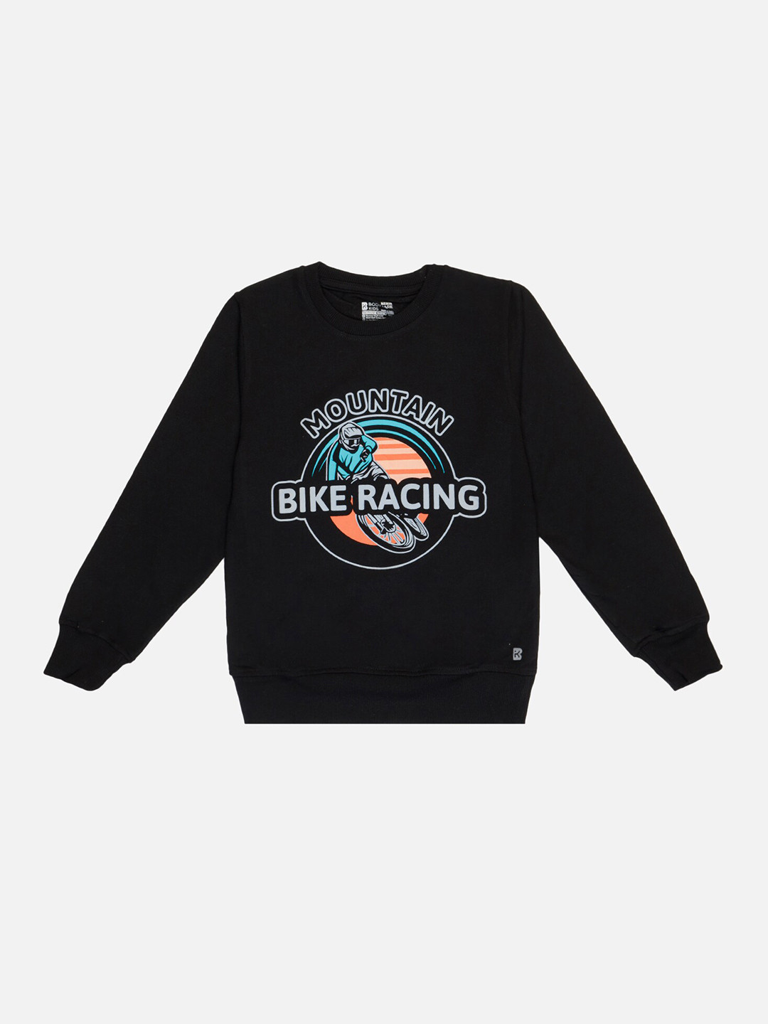 

Bodycare Kids Boys Graphic Printed Cotton Pullover Sweatshirt, Black