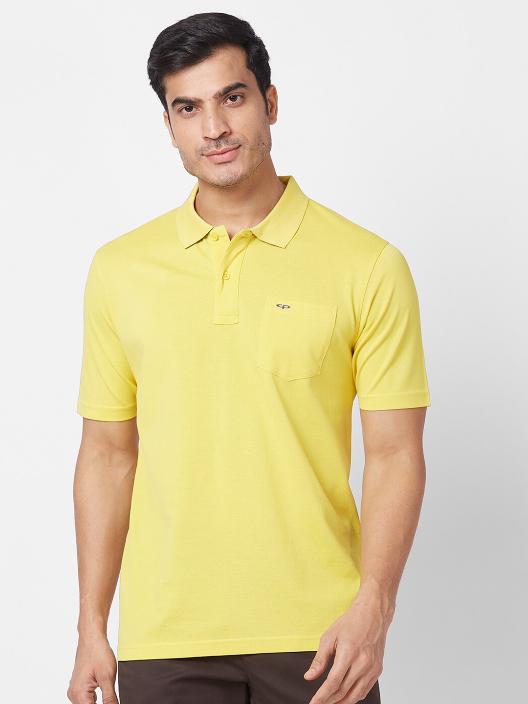 

ColorPlus Polo Collar Classic Fit Cotton T-shirt, Yellow