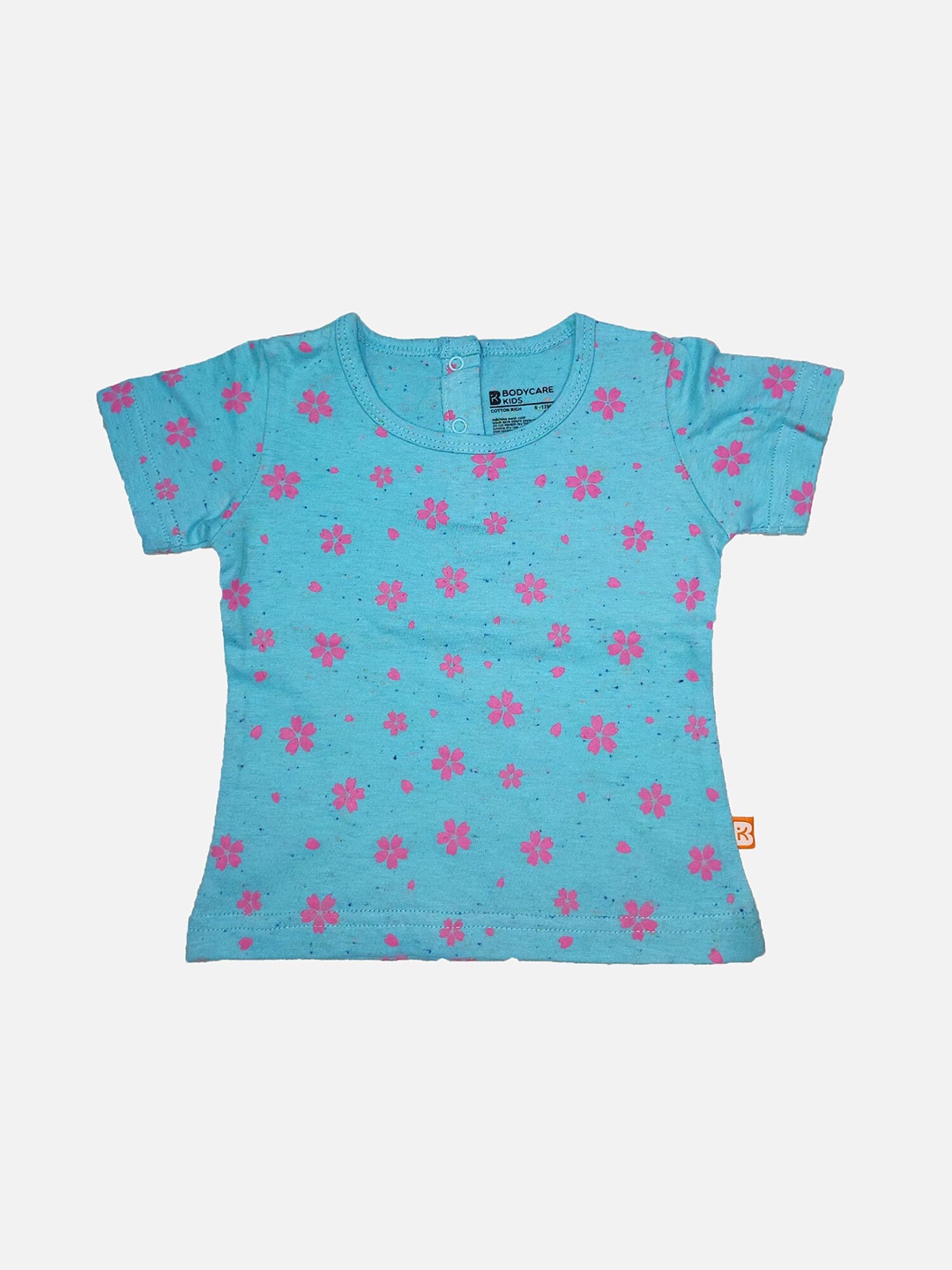 

Bodycare Girls Printed Pure Cotton T-shirt, Blue