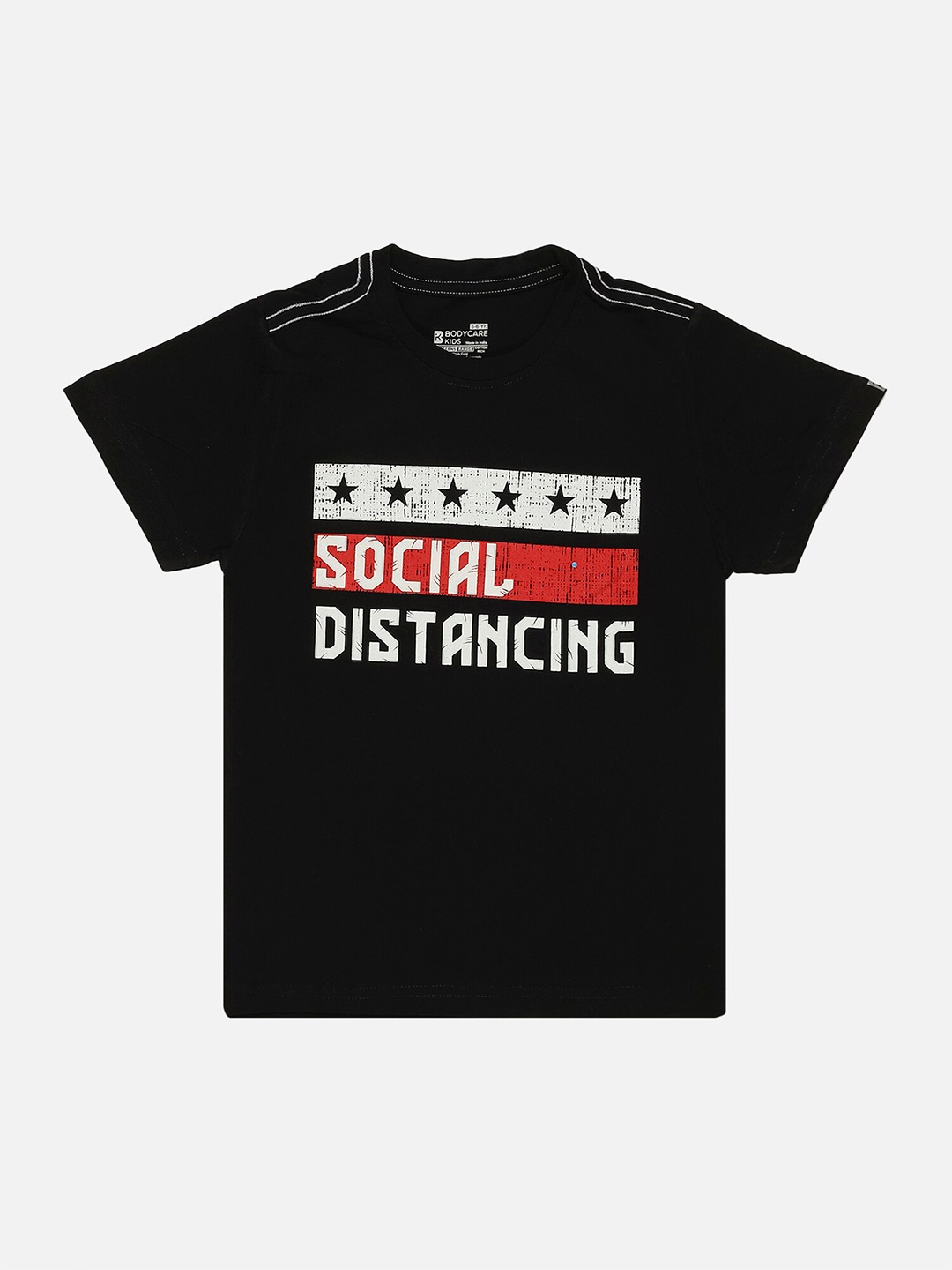 

Bodycare Boys Typography Printed T-shirt, Black