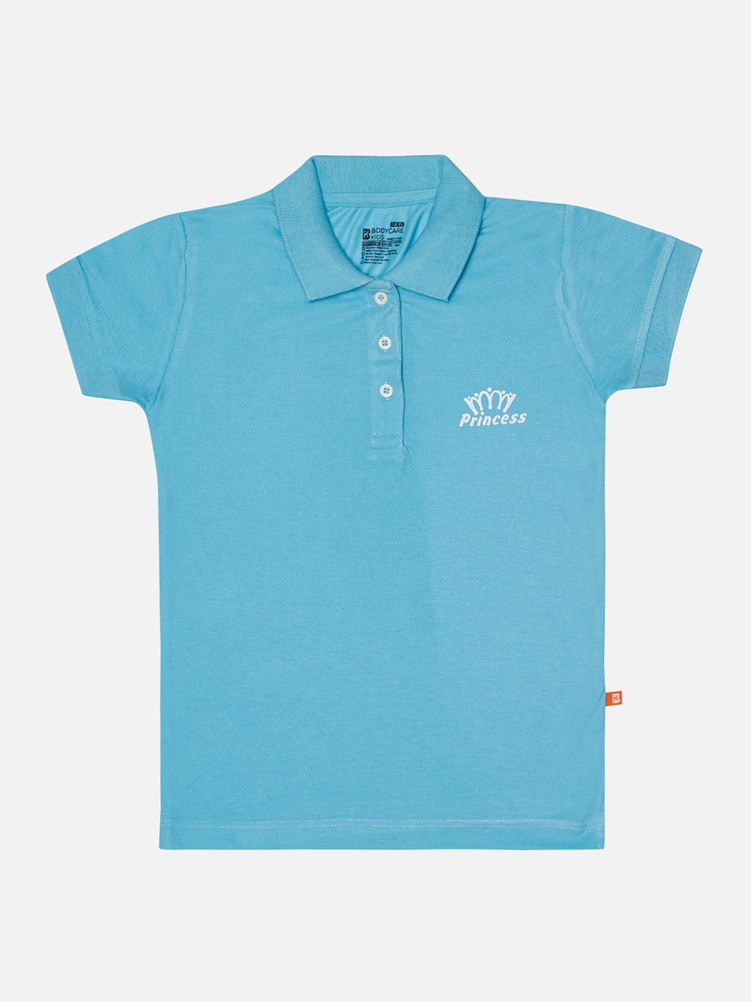 

Bodycare Girls Polo Collar Cotton T-shirt, Blue