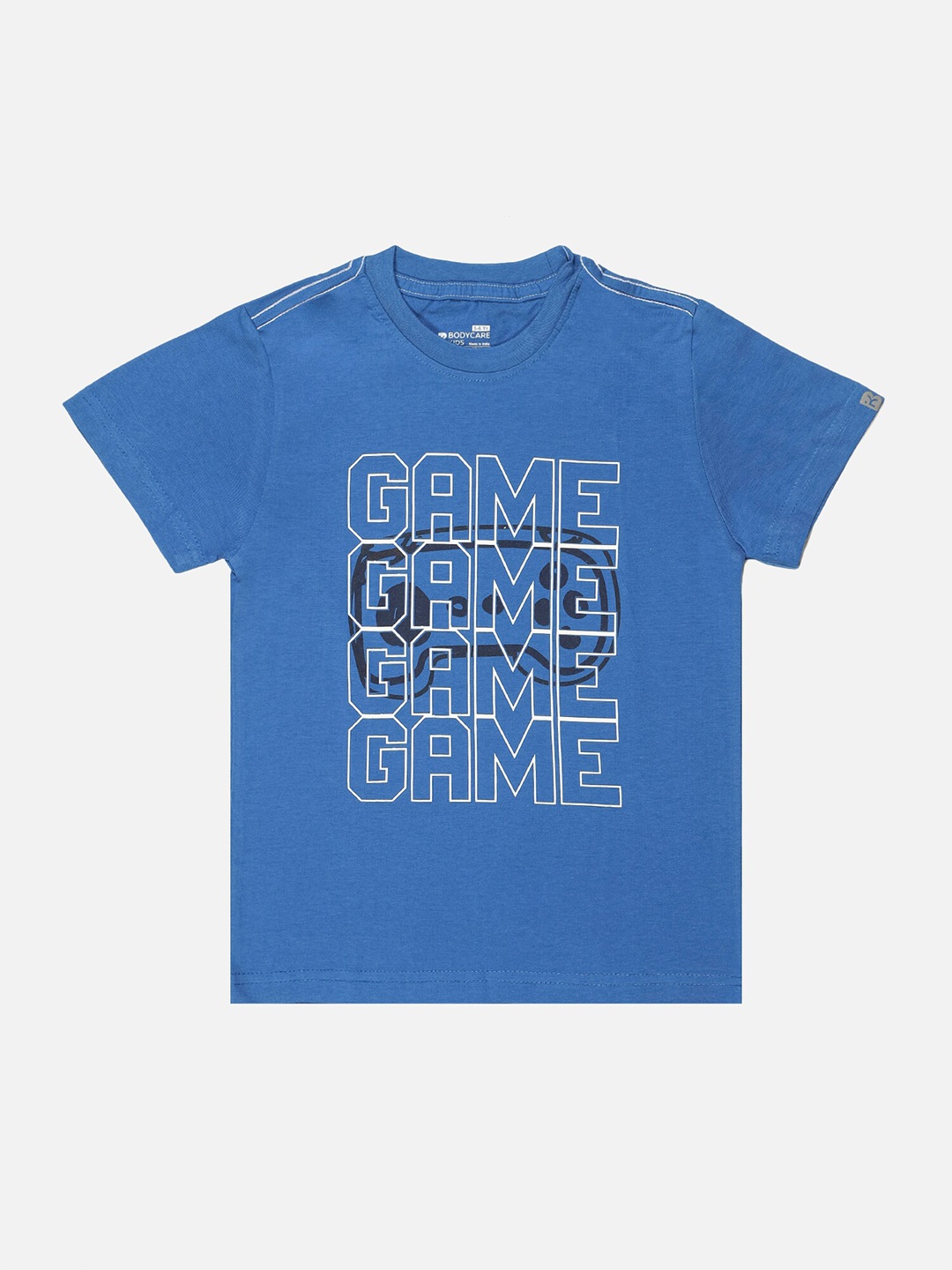 

Bodycare Boys Typography Printed Cotton T-shirt, Blue