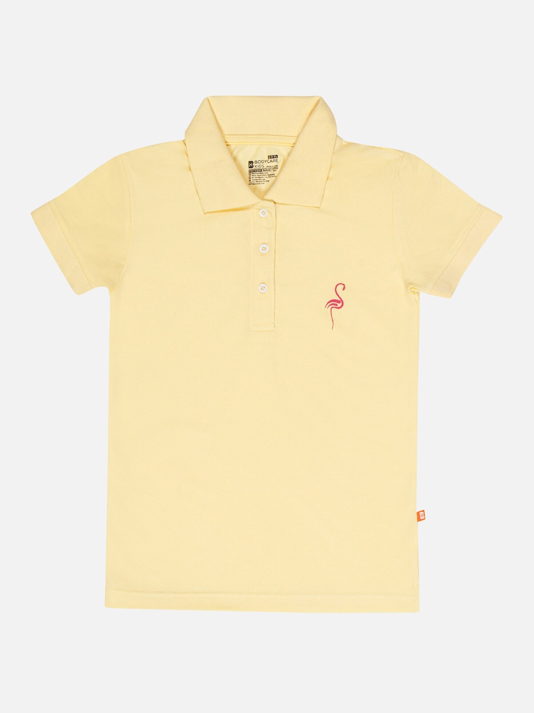 

Bodycare Girls Polo Collar Short Sleeves Cotton T-shirt, Yellow