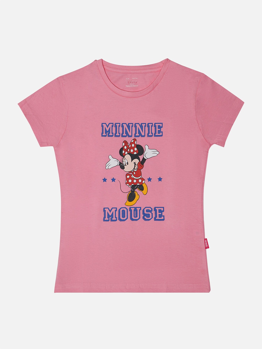 Bodycare Girls Minnie Mouse Printed Cotton T-shirt, Pink