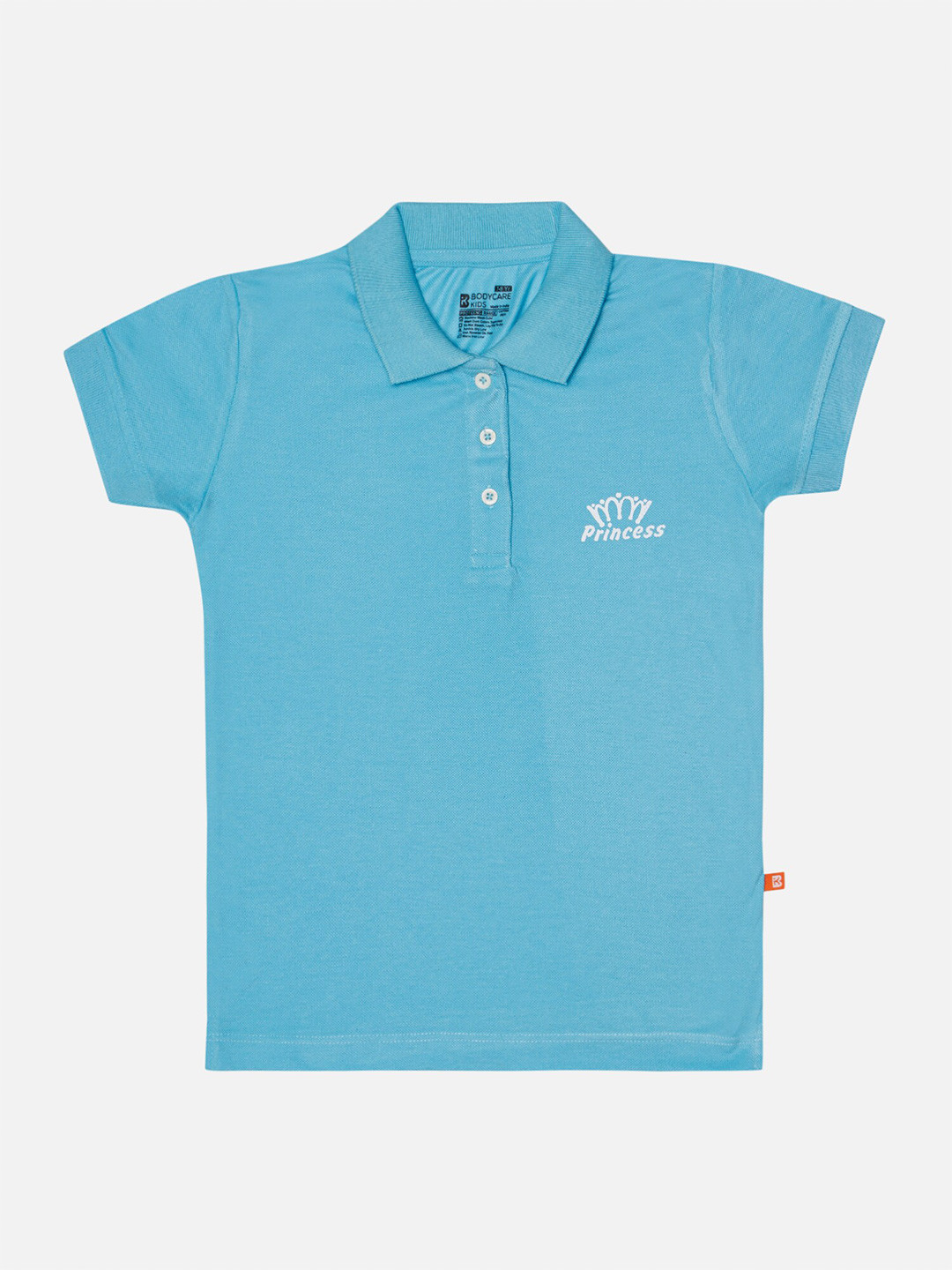 

Bodycare Girls Polo Collar Short Sleeves Cotton T-shirt, Blue