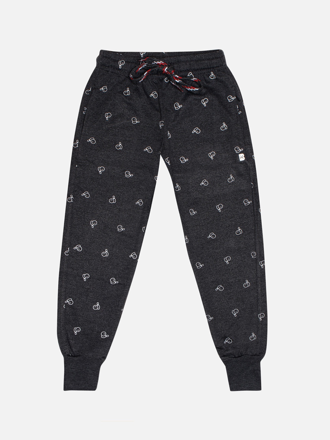 

Bodycare Boys Printed Cotton Mid Rise Joggers, Charcoal