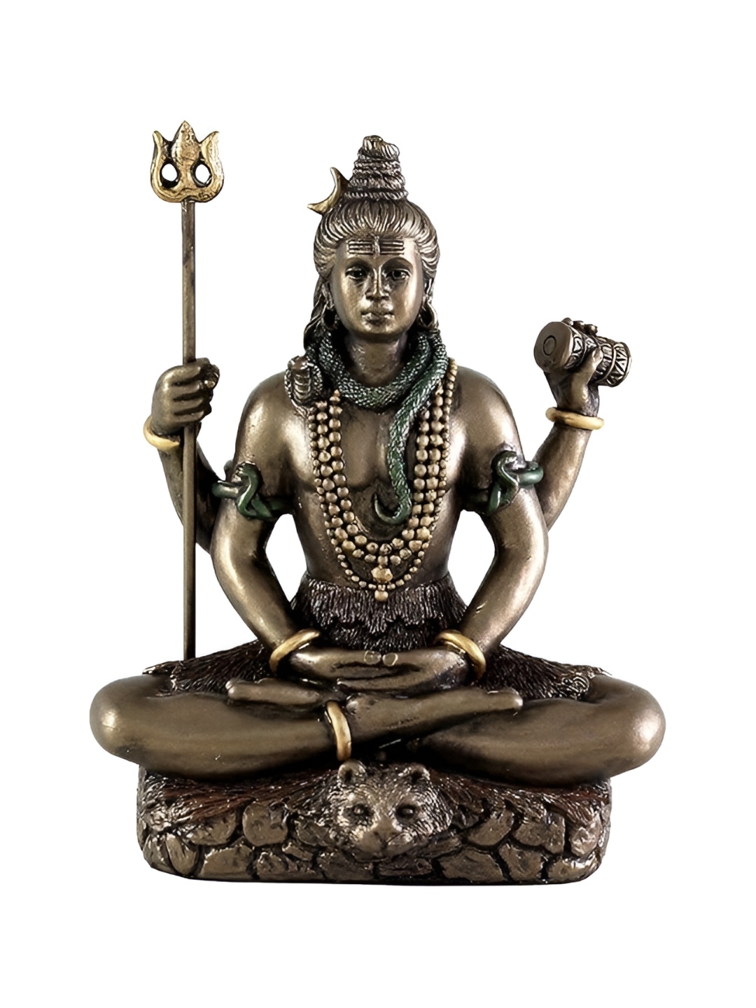 

CraftVatika Black Metal Religious Idol Decorative Showpiece