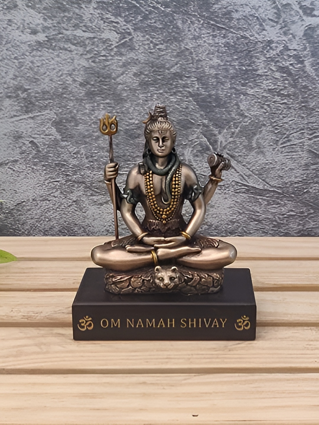 

CraftVatika Copper Toned Lord Shiv Religious Idol Showpiece