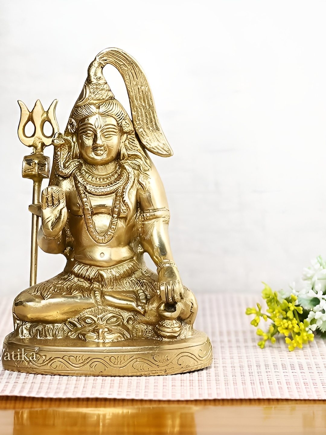 

CraftVatika Gold-Toned Brass Religious Idol Showpiece