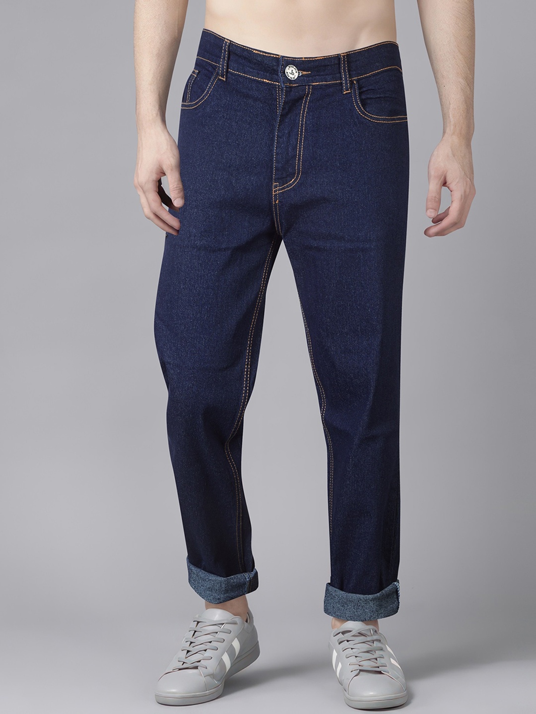

Jb Just BLACK Men Urban Slim Acid Wash Mid Rise Clean Look Jeans, Blue