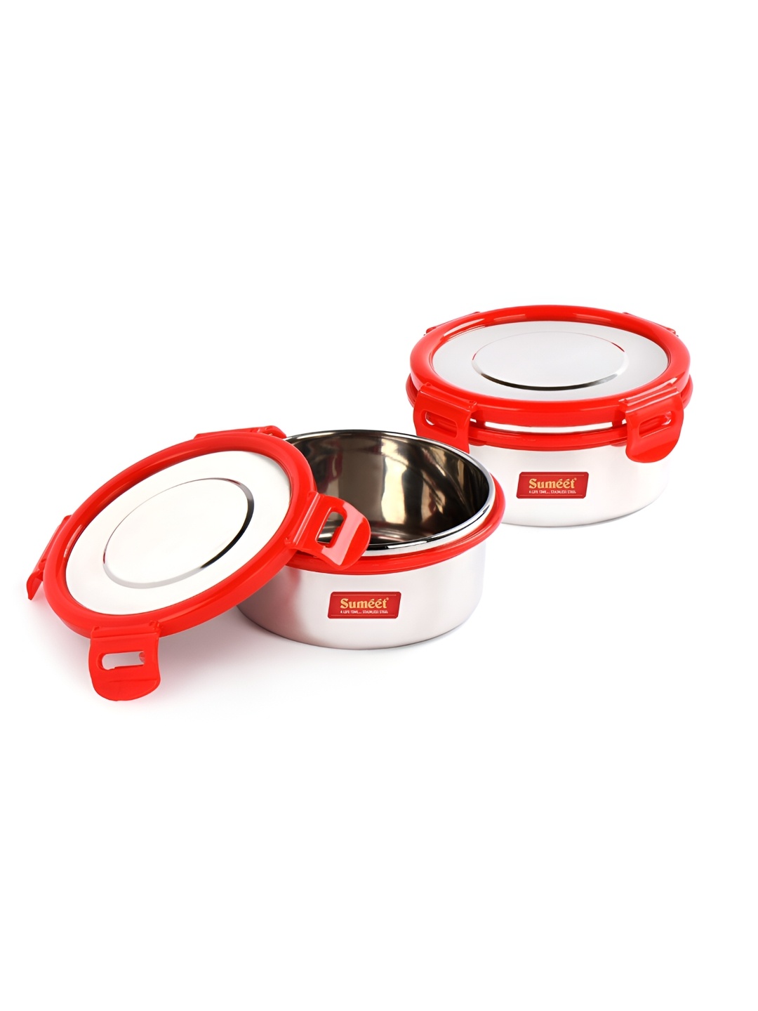 

Sumeet Steel Stainless Steel Dishwasher Safe Lunch Box