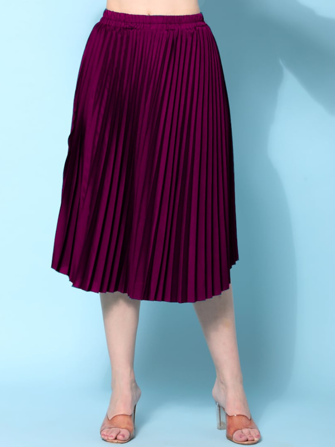 

Femvy A-Line Midi Skirt, Magenta