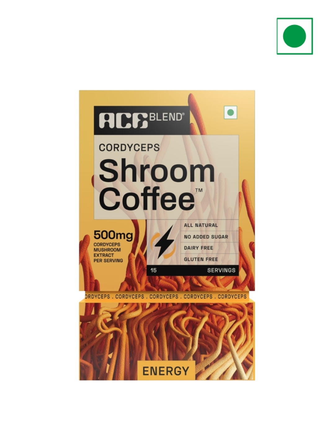 

Ace Blend Cordyceps Coffee- 120 G, Brown