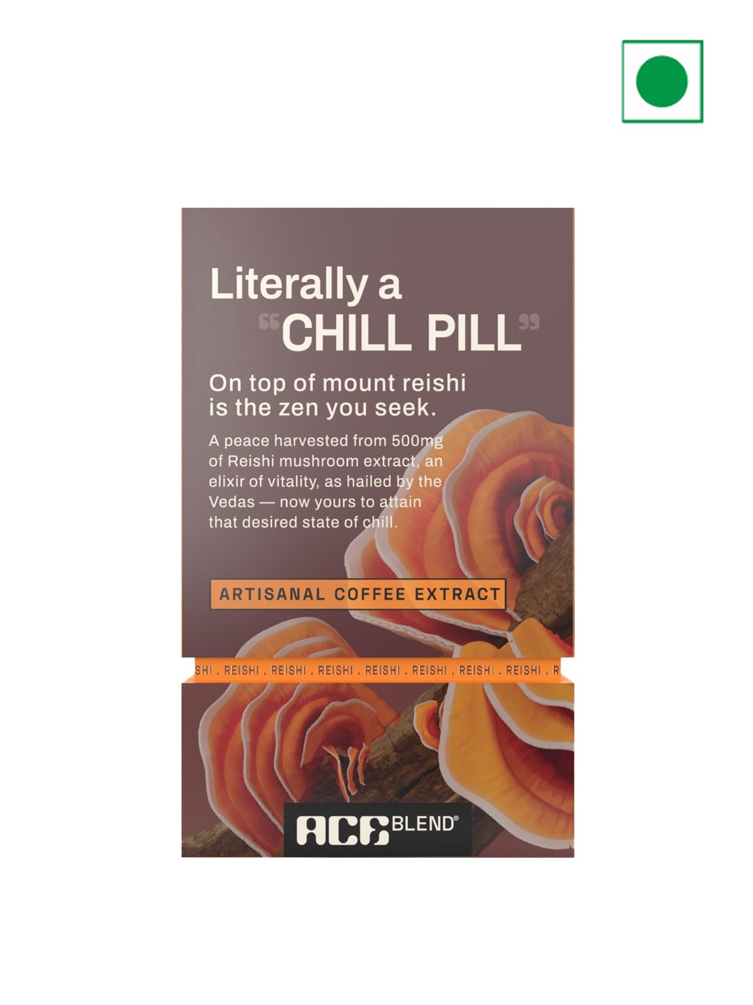 

Ace Blend Reishi Coffee -105 G, Brown