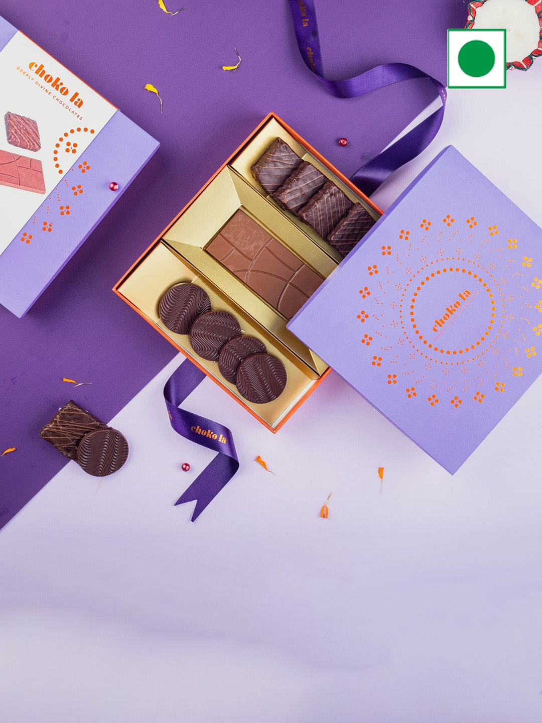 

choko la Delight Chocolates Gift Pack-150 G, Orange