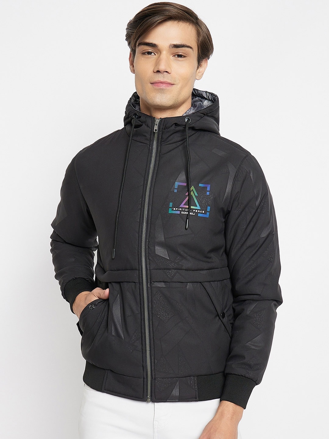 

Duke Hooded Padded Jacket, Black