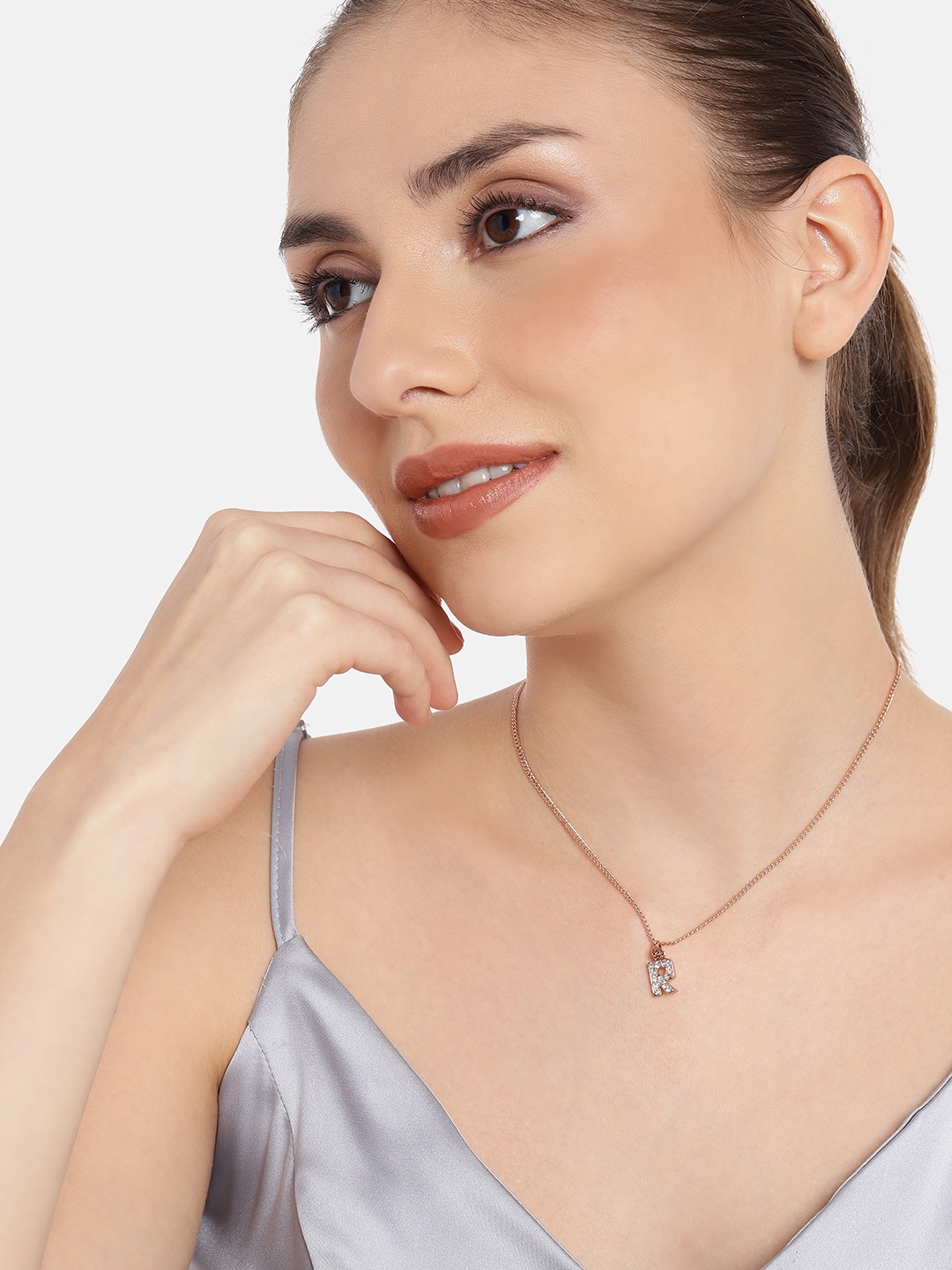 

Estele Rose Gold-Plated Pendants with Chains