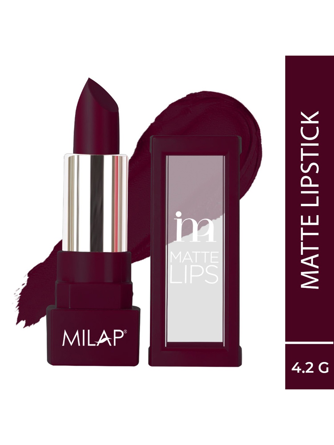 

MILAP Matte Lips Long Lasting Lightweight Bullet Lipstick 4.2g - Cloud 9 512, Pink