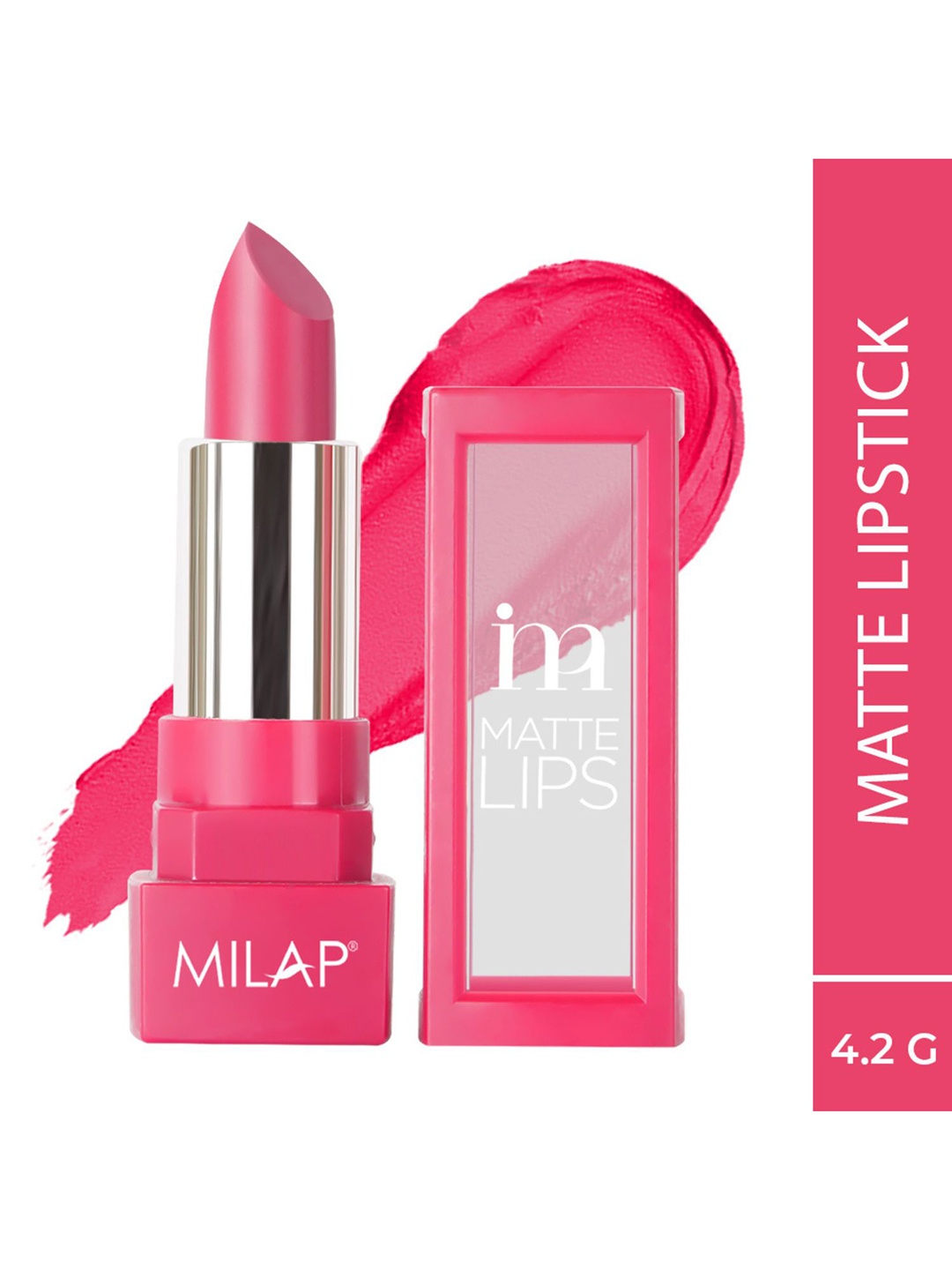 

MILAP Matte Lips Long Lasting Lightweight Bullet Lipstick 4.2g - Top Notch 511, Peach