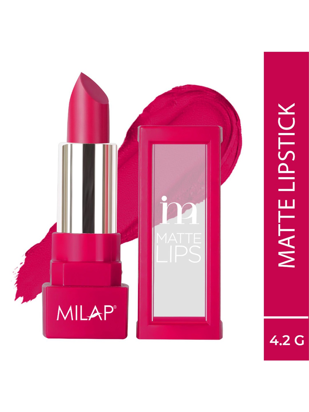 

MILAP Matte Lips Long Lasting Lightweight Bullet Lipstick 4.2g - Sensational Pink 507