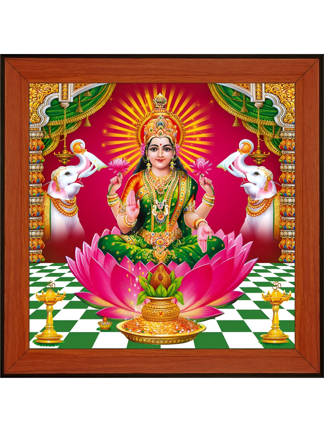 

WALLMAX Brown & Pink Religious Wall Art