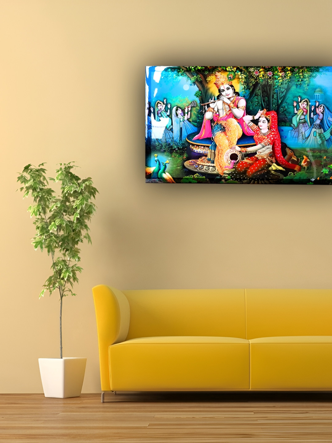 

WALLMAX Blue & Green Religious Wall Art